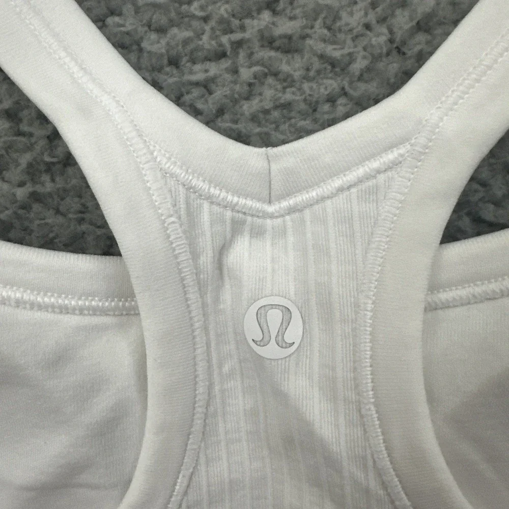 Lululemon Ebb To Street Tank Top White Athletic Athleisure Women's 12